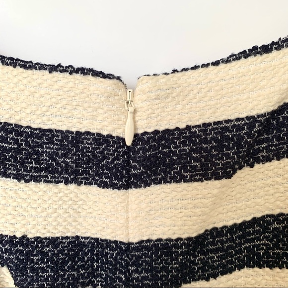 NWT Crown & Ivy Striped A-Line Dress Navy & Cream - Picture 9 of 13